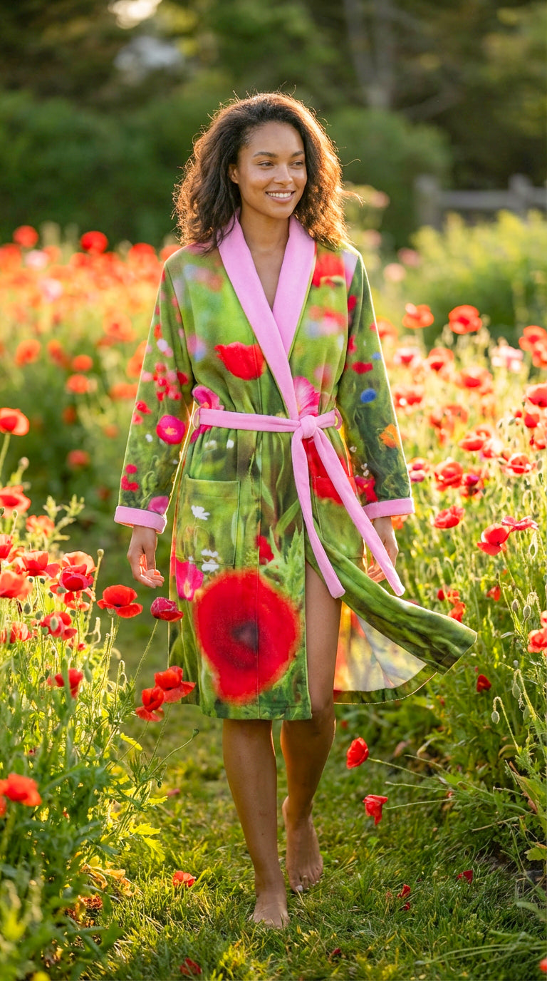 Poppies Robe