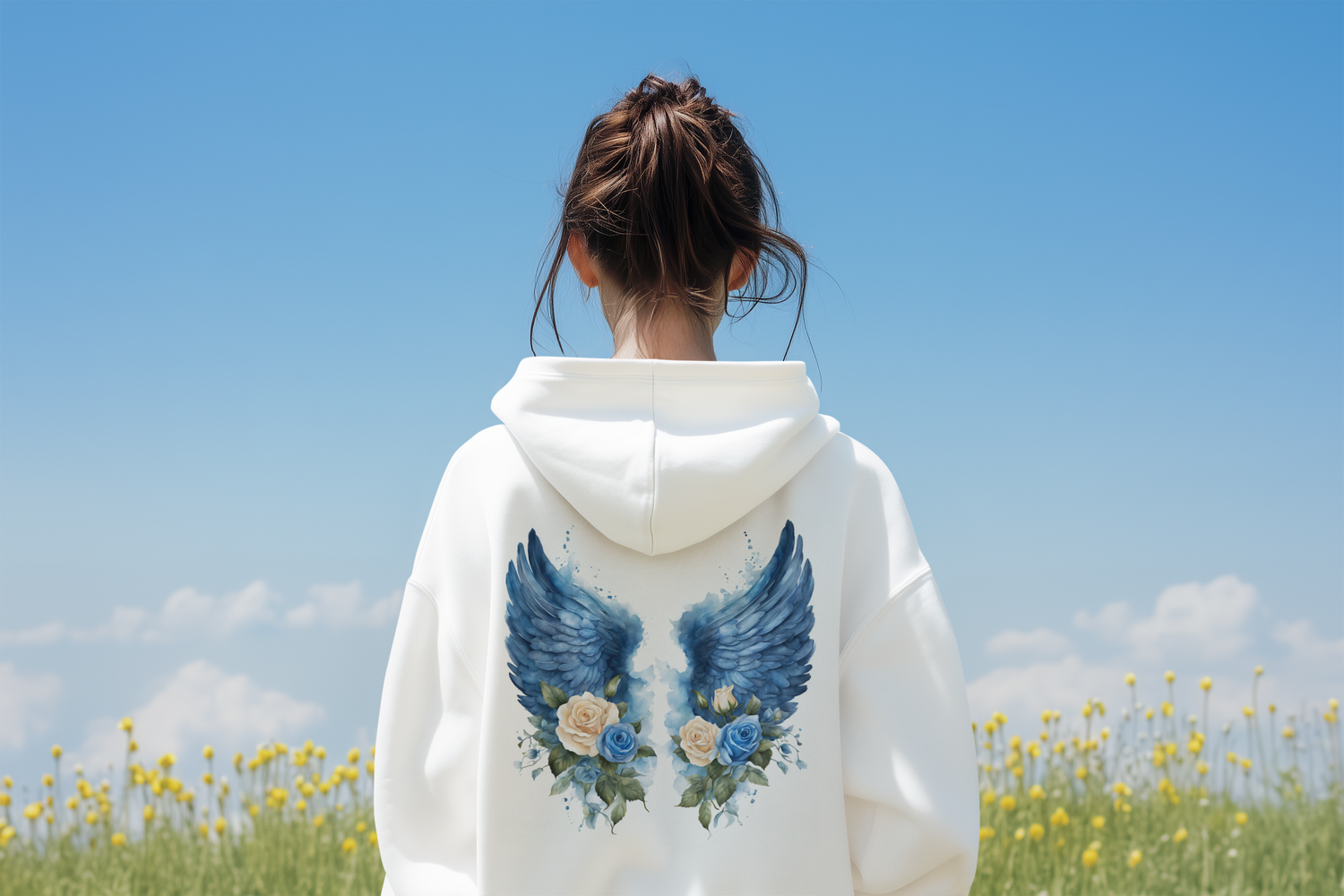 Angel Wings - Festival Fun wear - soft cotton Sweatshirt