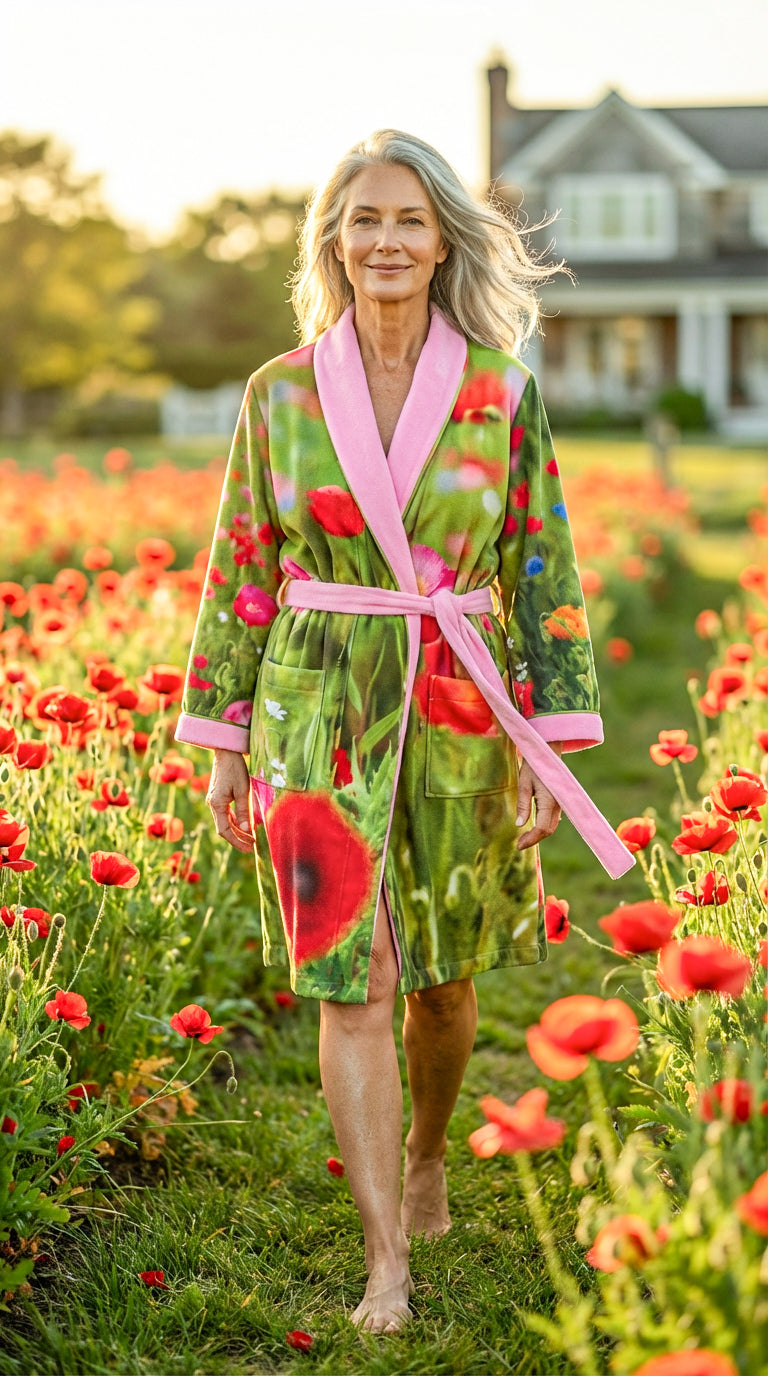 Poppies Robe