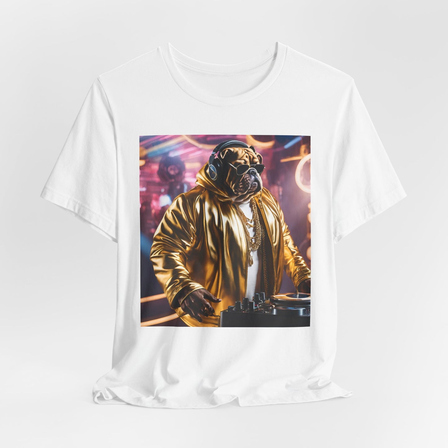 DJ Dawg Golden - Festival Unisex Jersey Tee | Fun Pet Lover Apparel