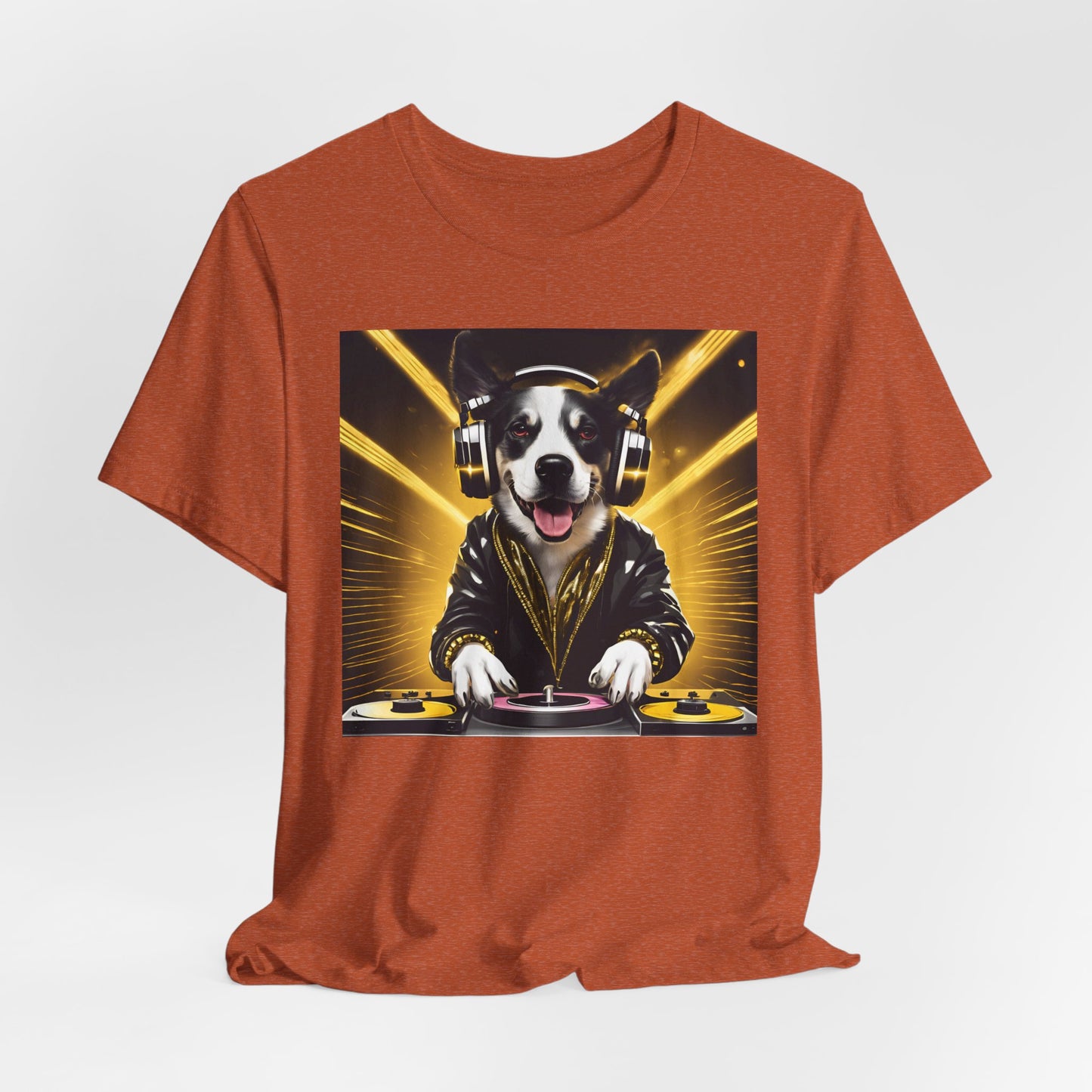 DJ Dawg- Festival - Unisex Short Sleeve Tee - Fun Pet Lover Graphic Tee