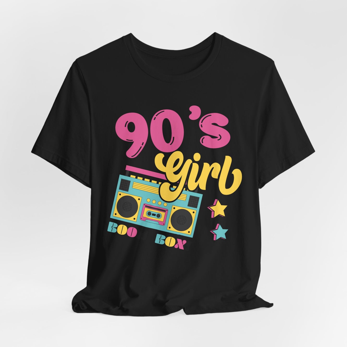 90's Girl Unisex Jersey Tee - Retro Boombox Design