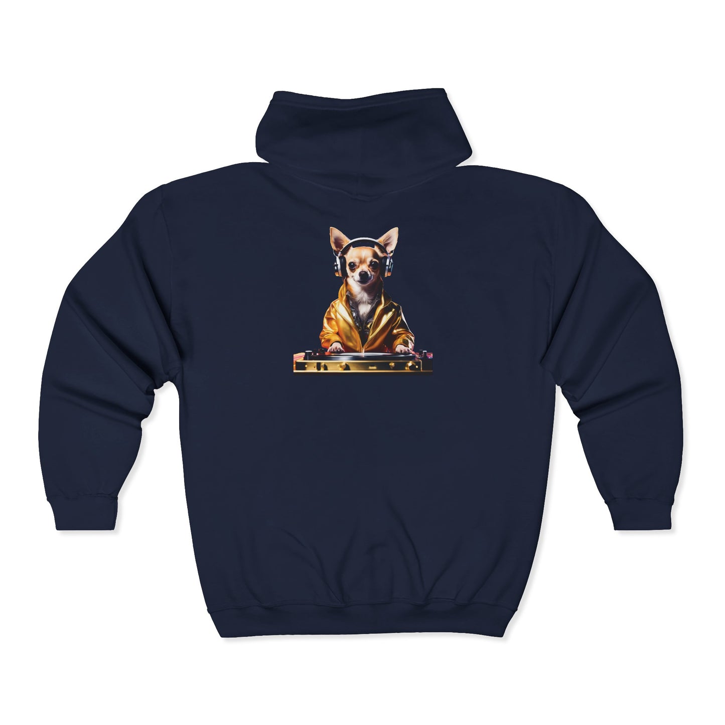Chihuahua DJ Hoodie – DJ Dawg Streetwear for Music & Dog Lovers