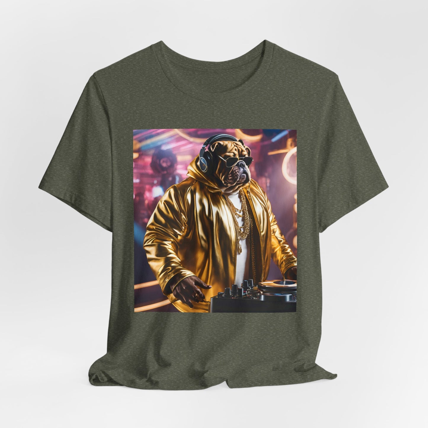 DJ Dawg Golden - Festival Unisex Jersey Tee | Fun Pet Lover Apparel