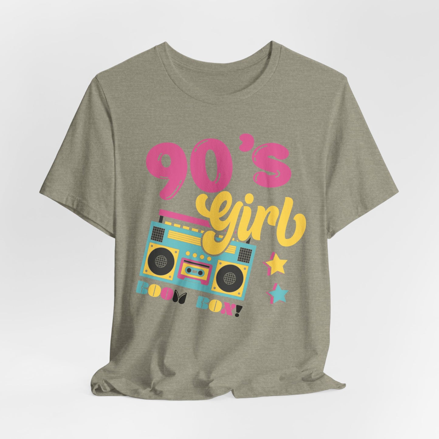 90's Girl Unisex Jersey Tee - Retro Boombox Design