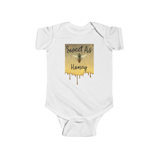 Sweet As Honey Infant Bodysuit, Baby Shower Gift, Cute Baby Outfit, Newborn Clothing, Funny Baby Onesie