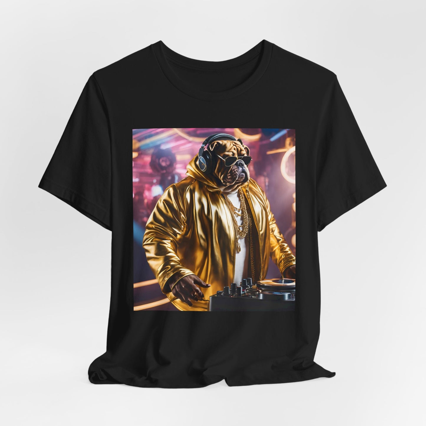 DJ Dawg Golden - Festival Unisex Jersey Tee | Fun Pet Lover Apparel