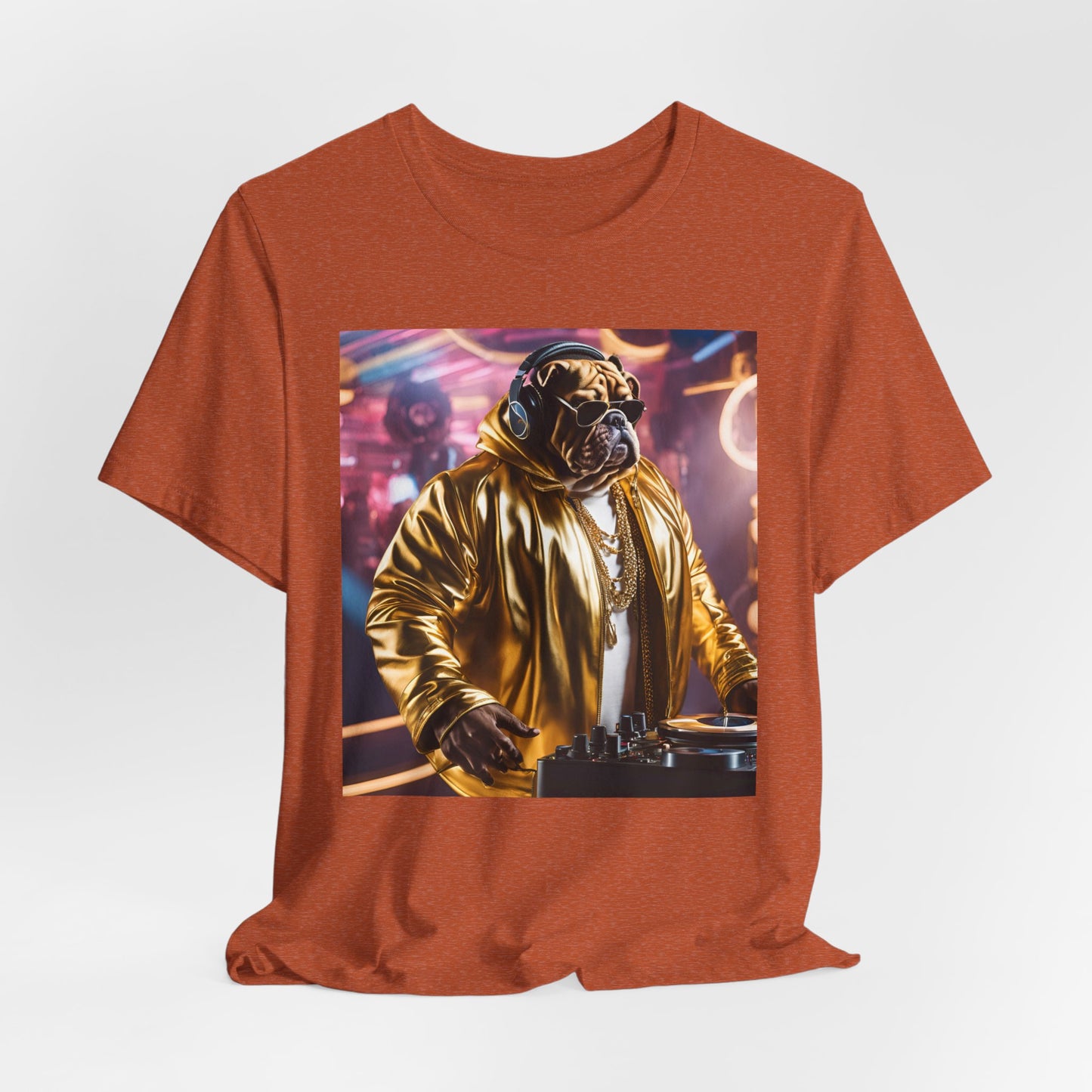 DJ Dawg Golden - Festival Unisex Jersey Tee | Fun Pet Lover Apparel