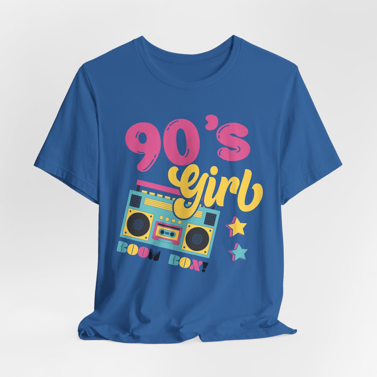90's Girl Unisex Jersey Tee - Retro Boombox Design