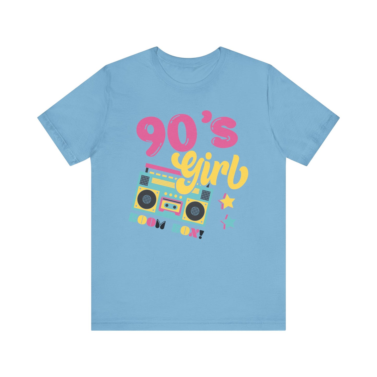90's Girl Unisex Jersey Tee - Retro Boombox Design