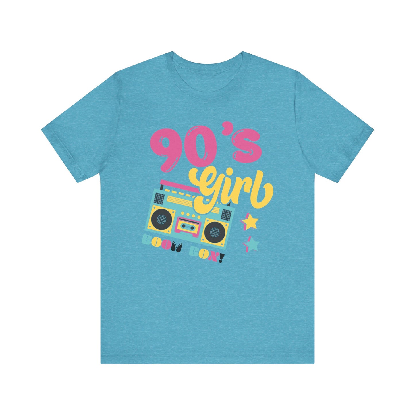 90's Girl Unisex Jersey Tee - Retro Boombox Design