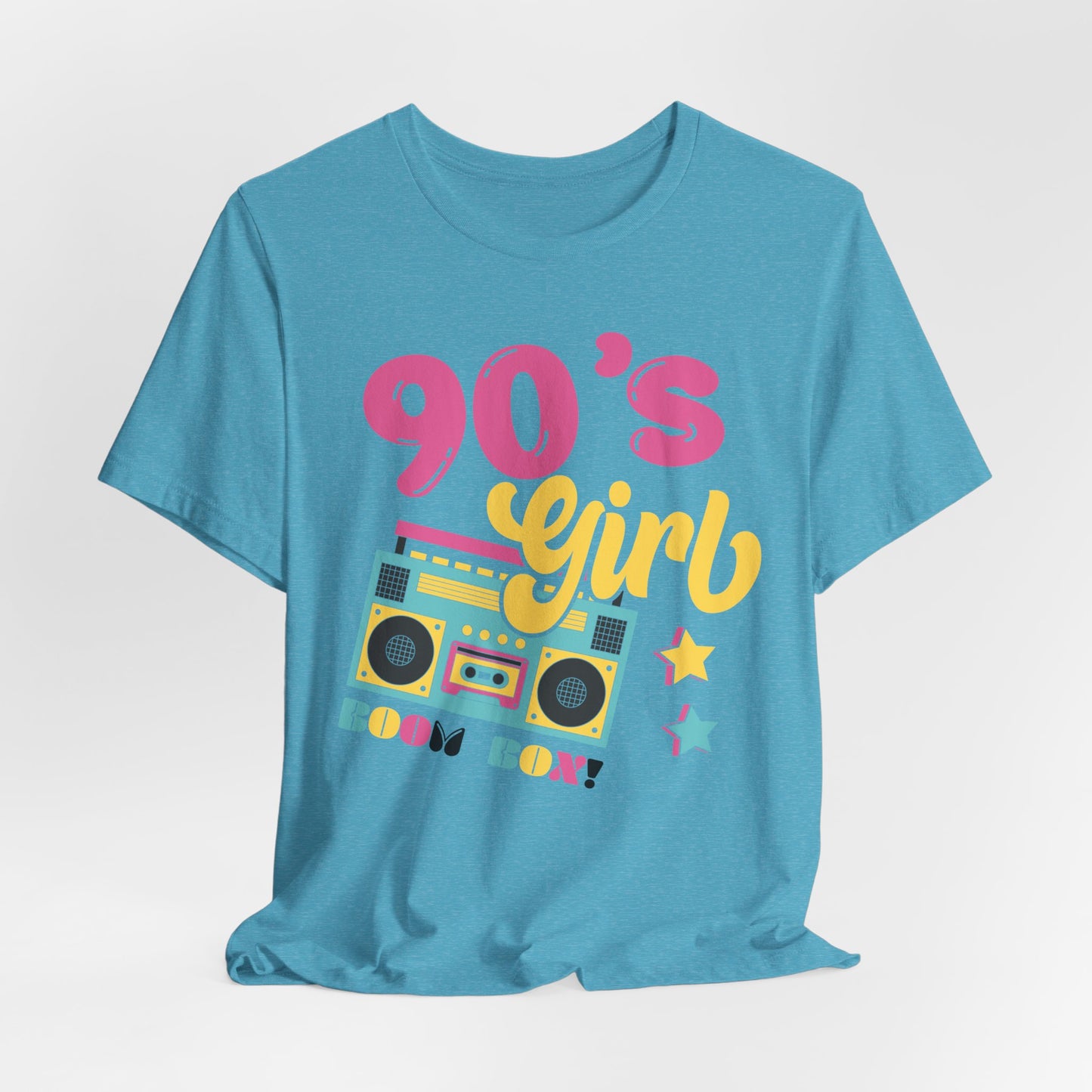 90's Girl Unisex Jersey Tee - Retro Boombox Design