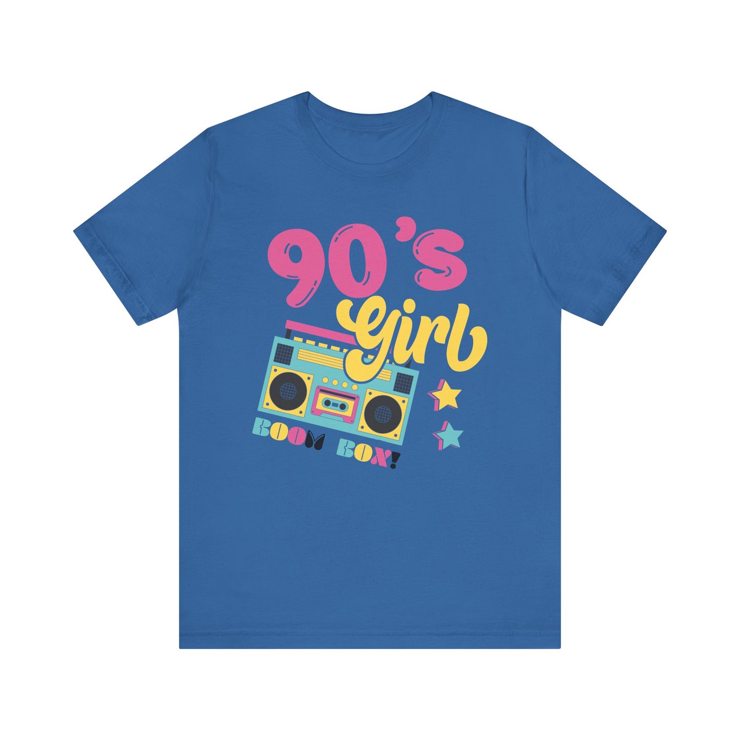 90's Girl Unisex Jersey Tee - Retro Boombox Design