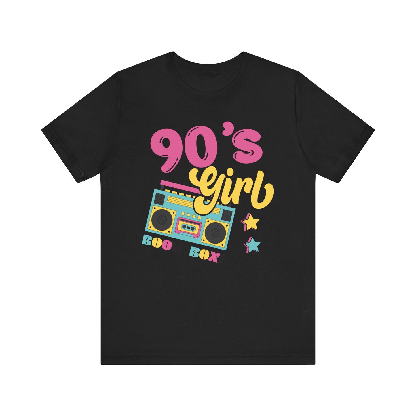 90's Girl Unisex Jersey Tee - Retro Boombox Design