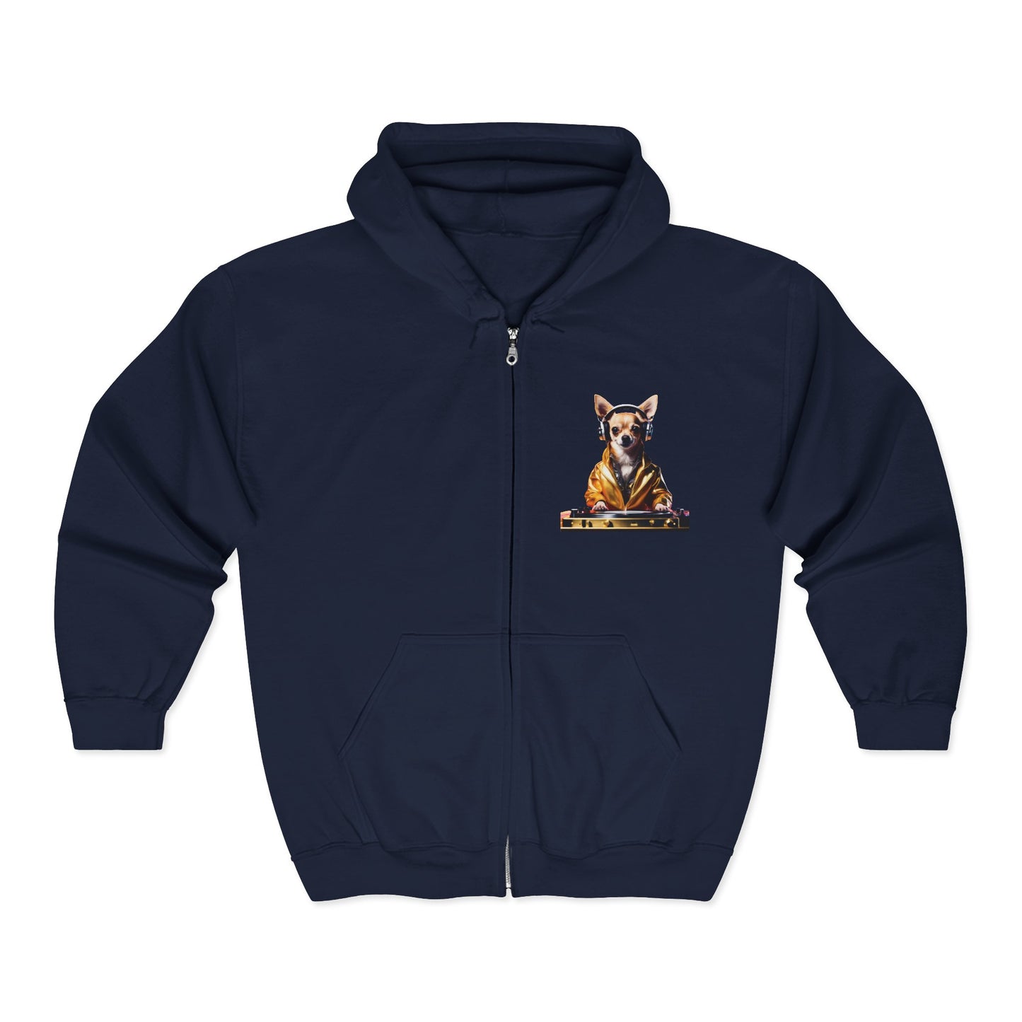 Chihuahua DJ Hoodie – DJ Dawg Streetwear for Music & Dog Lovers