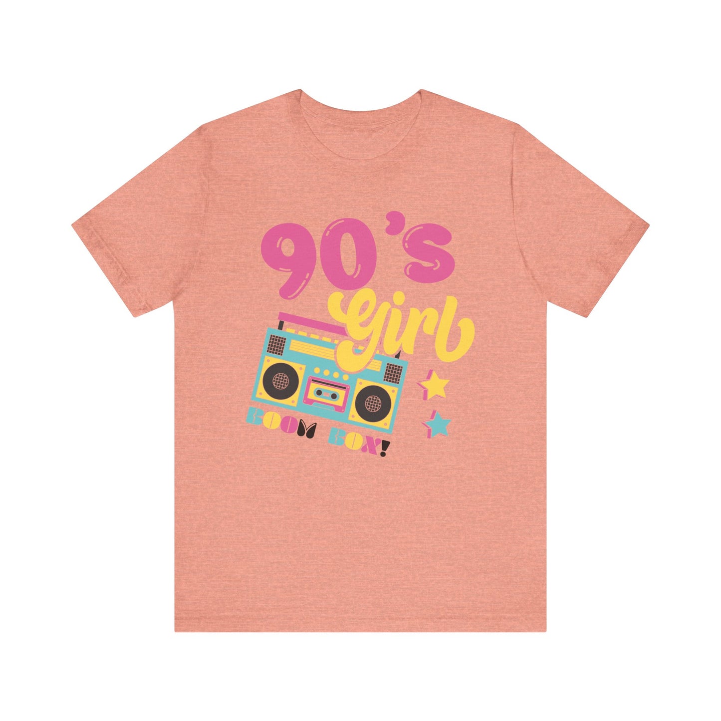 90's Girl Unisex Jersey Tee - Retro Boombox Design