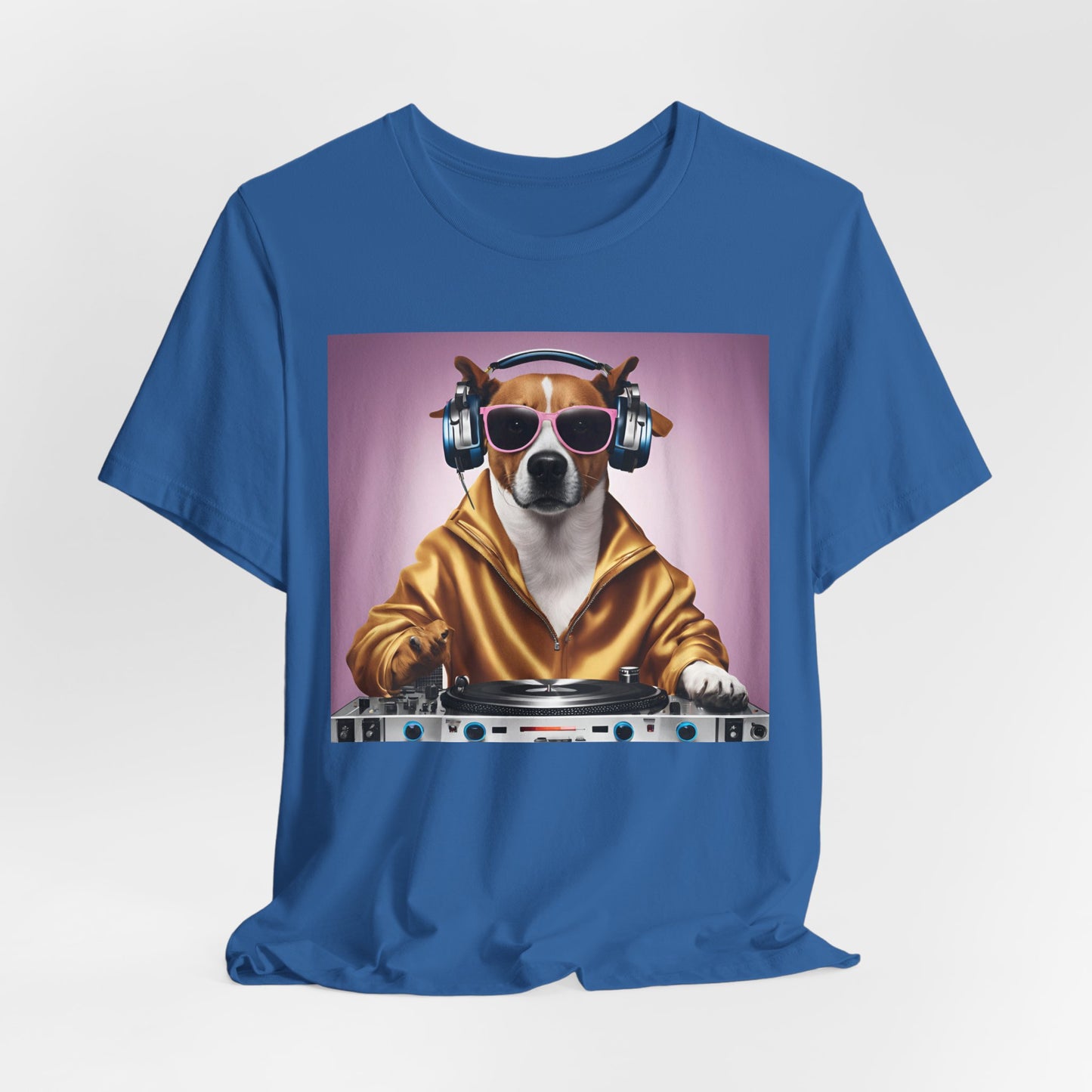 DJ Dawg Festival Unisex Short Sleeve Tee - Fun Pet Lover's T-Shirt