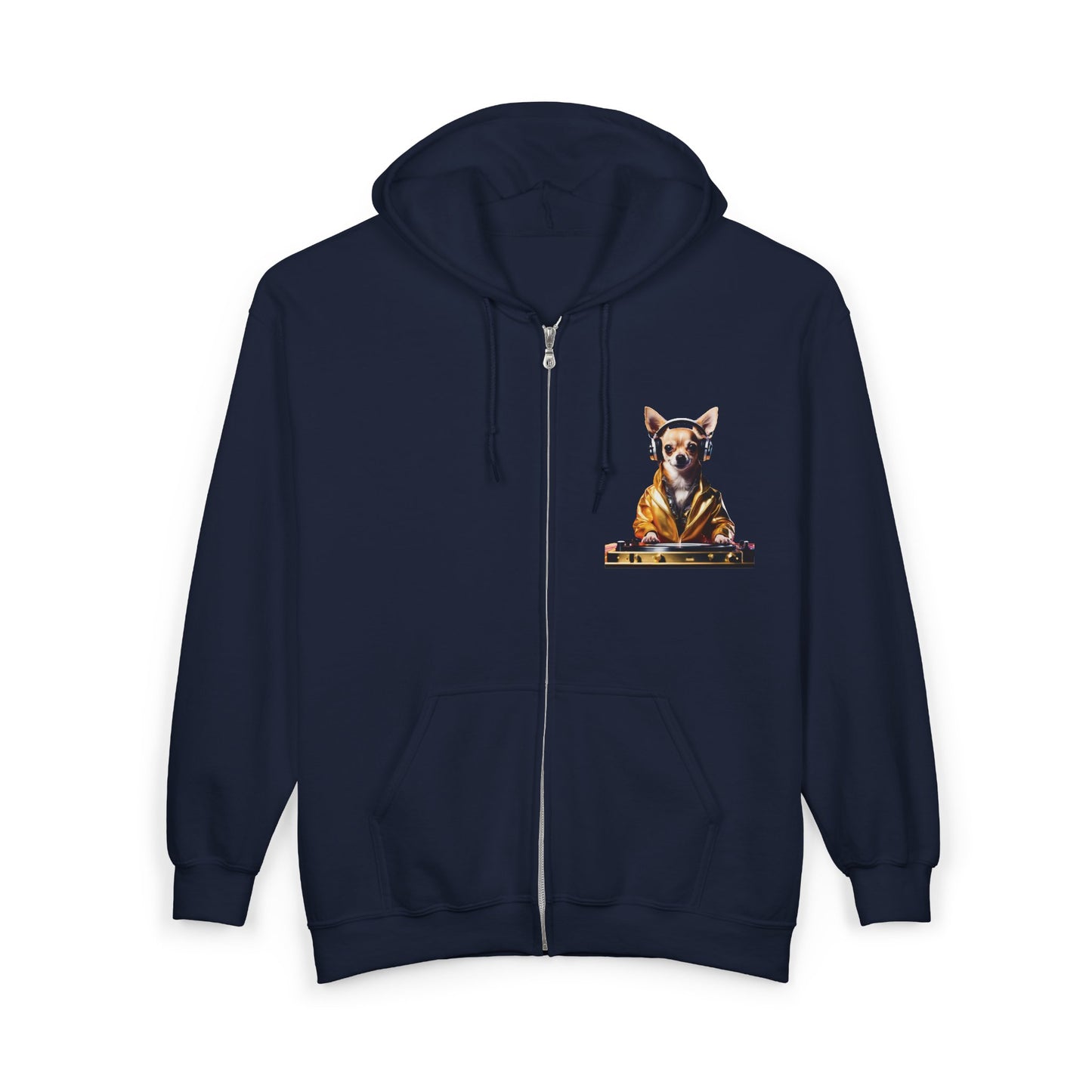 Chihuahua DJ Hoodie – DJ Dawg Streetwear for Music & Dog Lovers