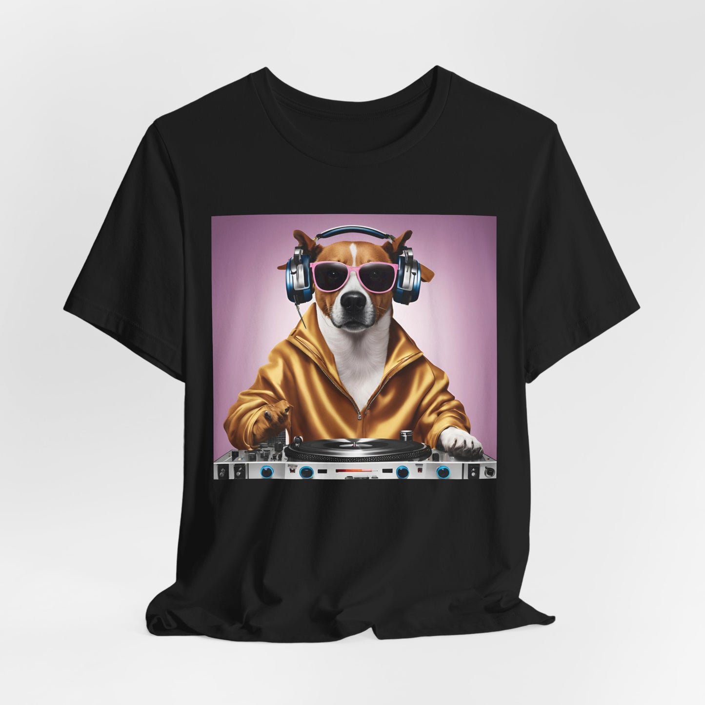 DJ Dawg Festival Unisex Short Sleeve Tee - Fun Pet Lover's T-Shirt