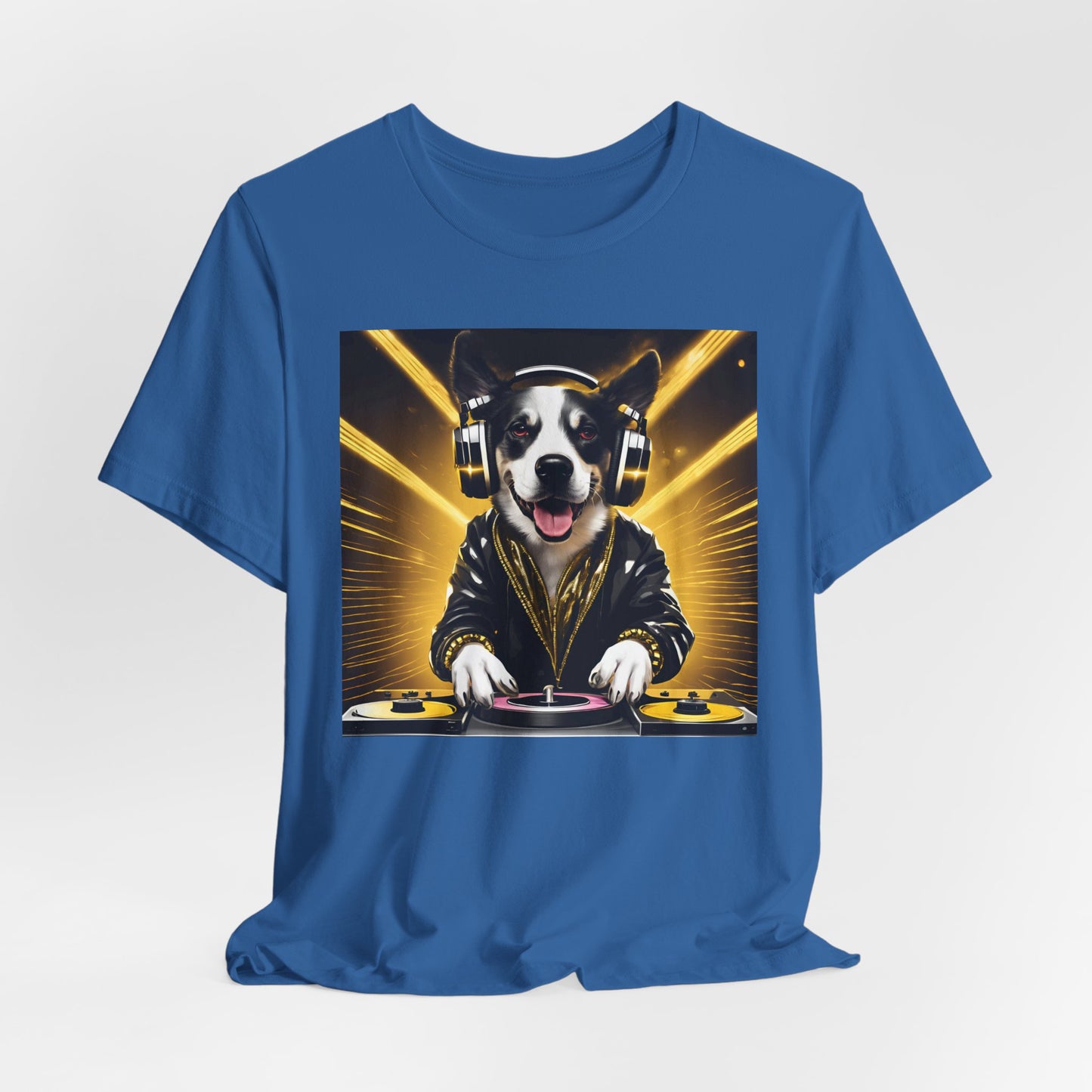 DJ Dawg- Festival - Unisex Short Sleeve Tee - Fun Pet Lover Graphic Tee