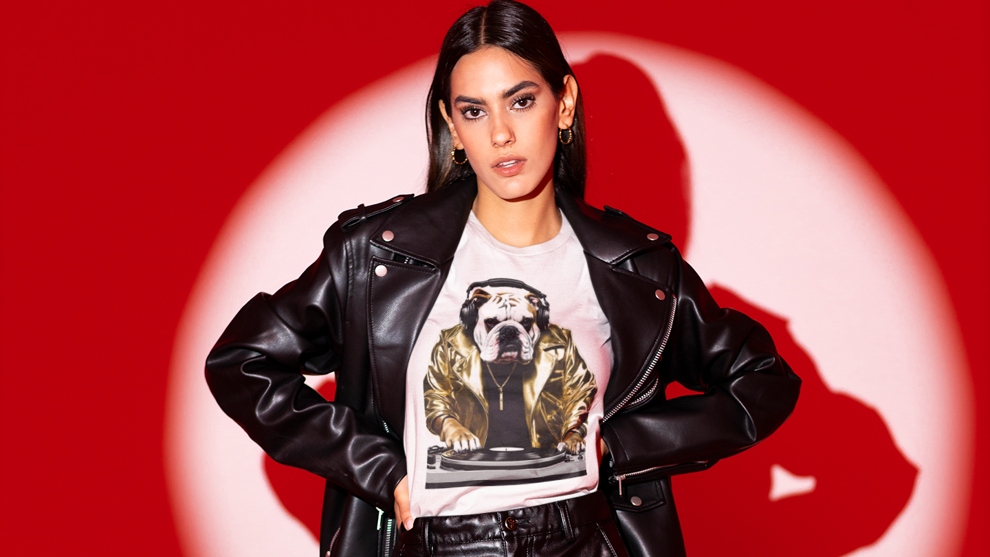 DJ Bulldog - Festival - Unisex Jersey Tee - Music Lover Graphic Shirt