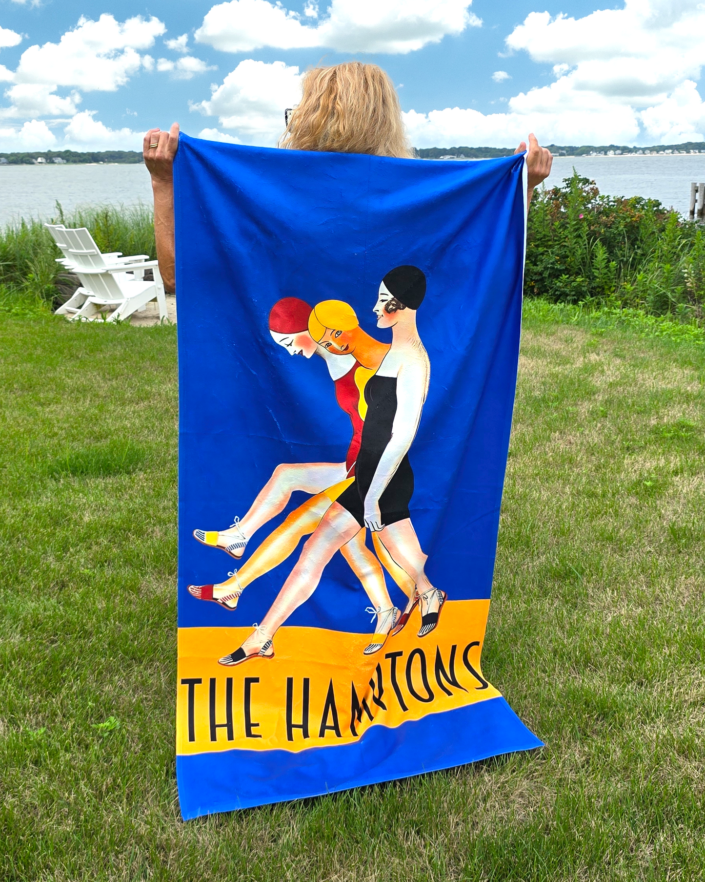 The Hamptons Lg Beach Towel - 35x70