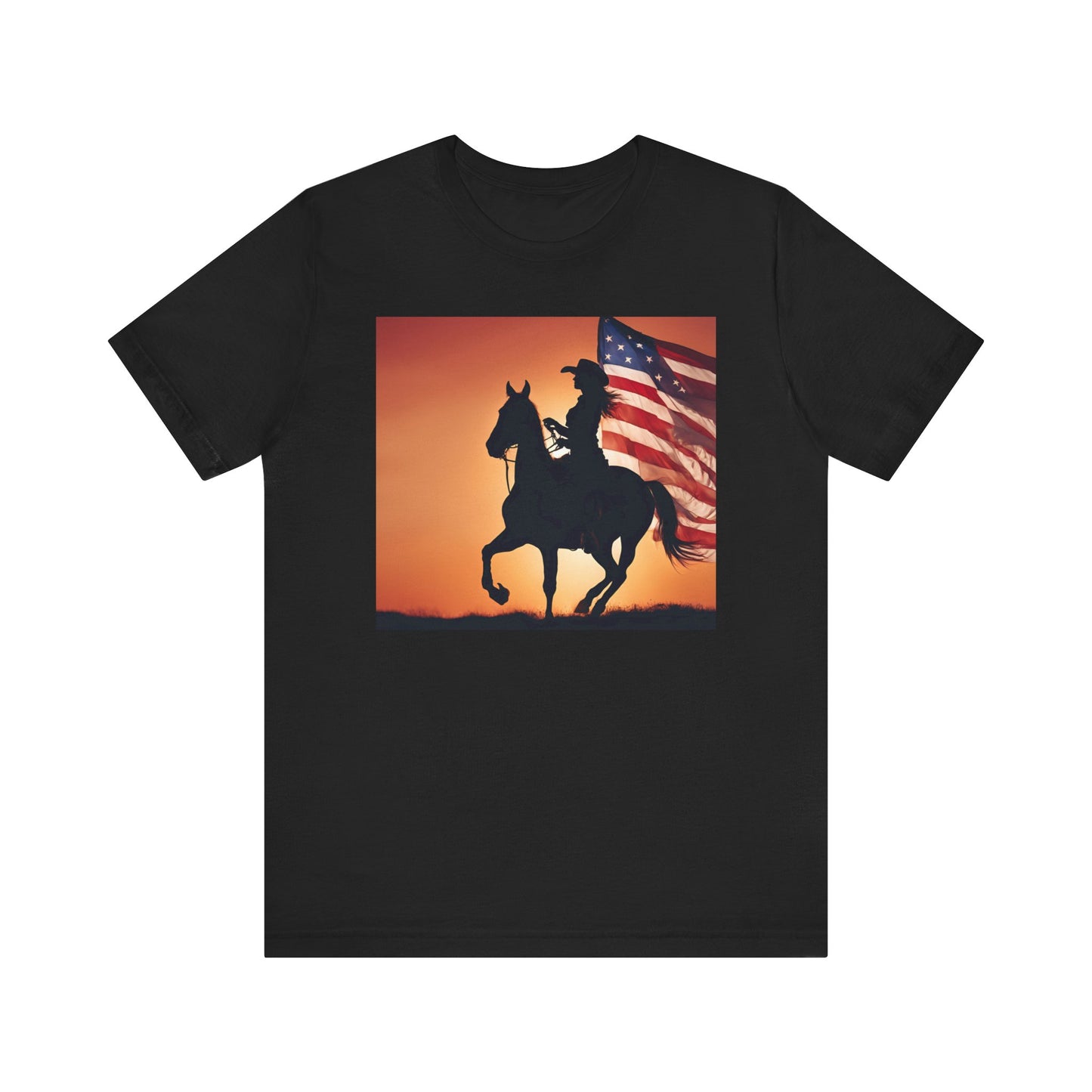 Patriotic Cowgirl Graphic Tee