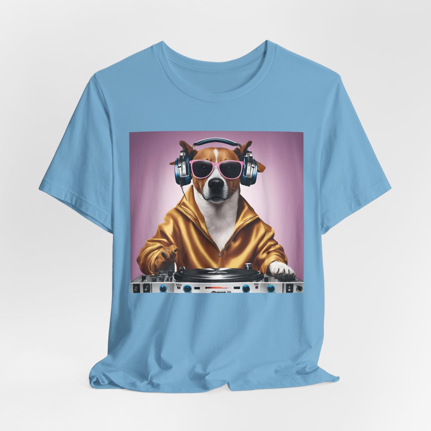DJ Dawg Festival Unisex Short Sleeve Tee - Fun Pet Lover's T-Shirt