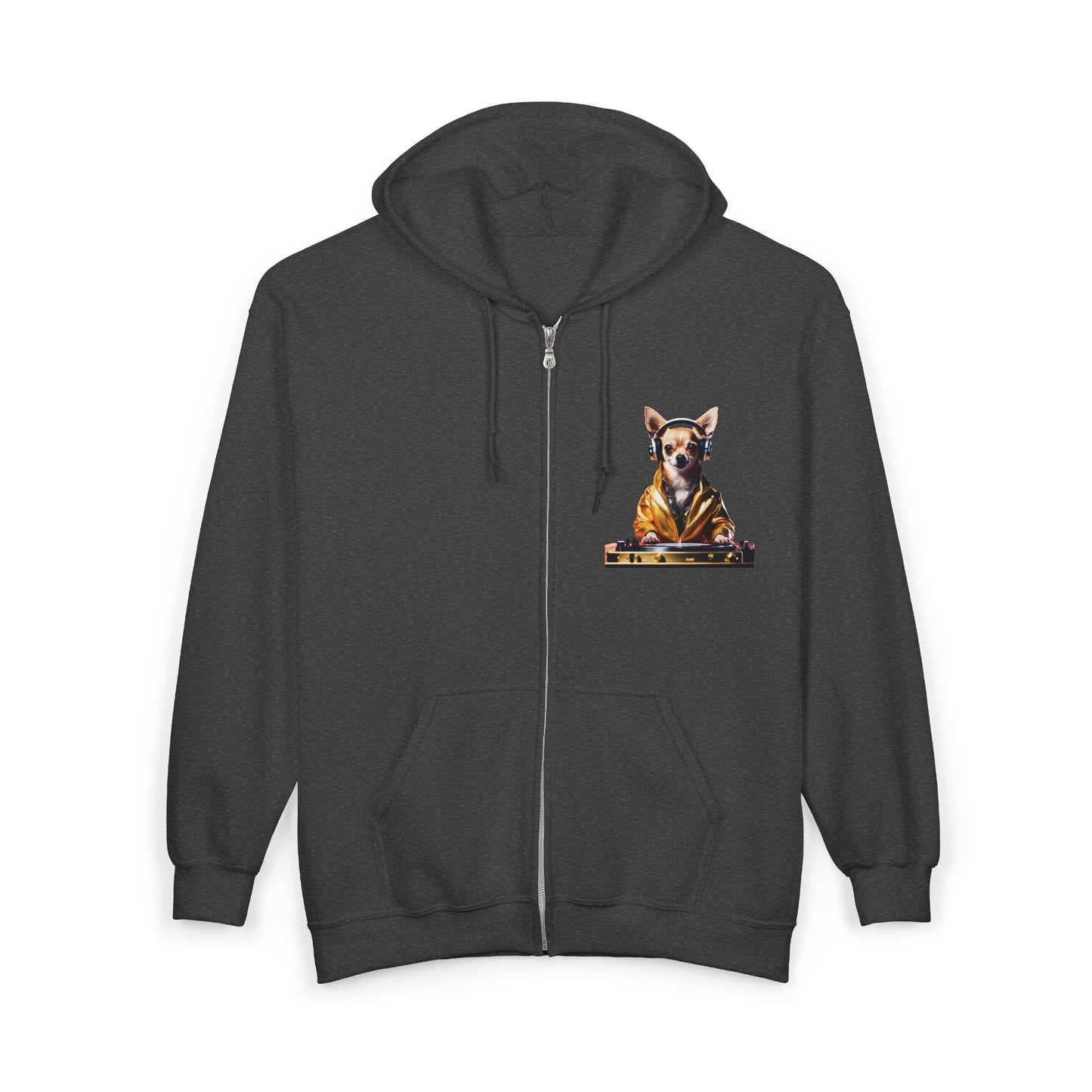 Chihuahua DJ Hoodie – DJ Dawg Streetwear for Music & Dog Lovers