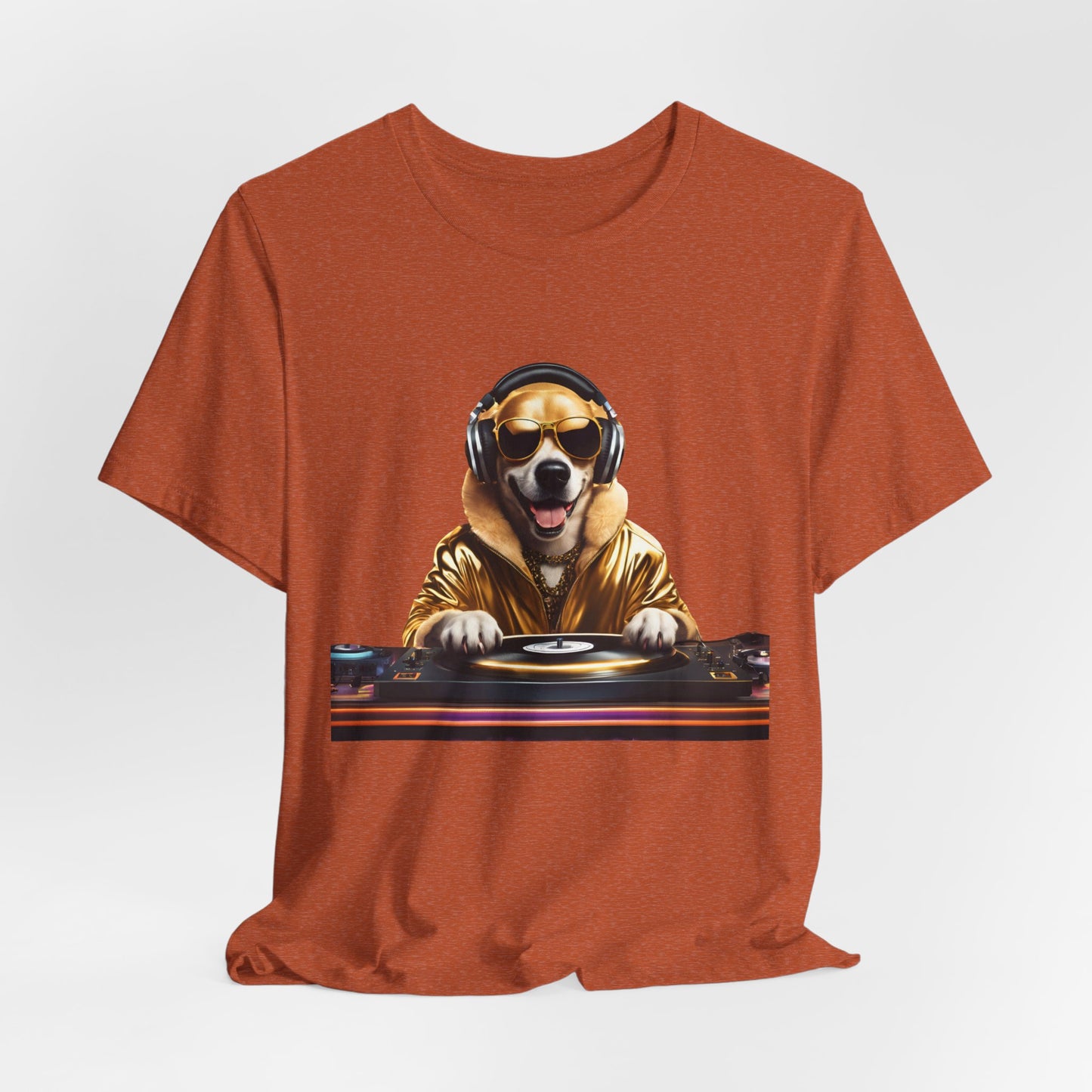 Cool DJ Dog "Dawg" Festival - Unisex Jersey Short Sleeve Tee - for Pet Lovers