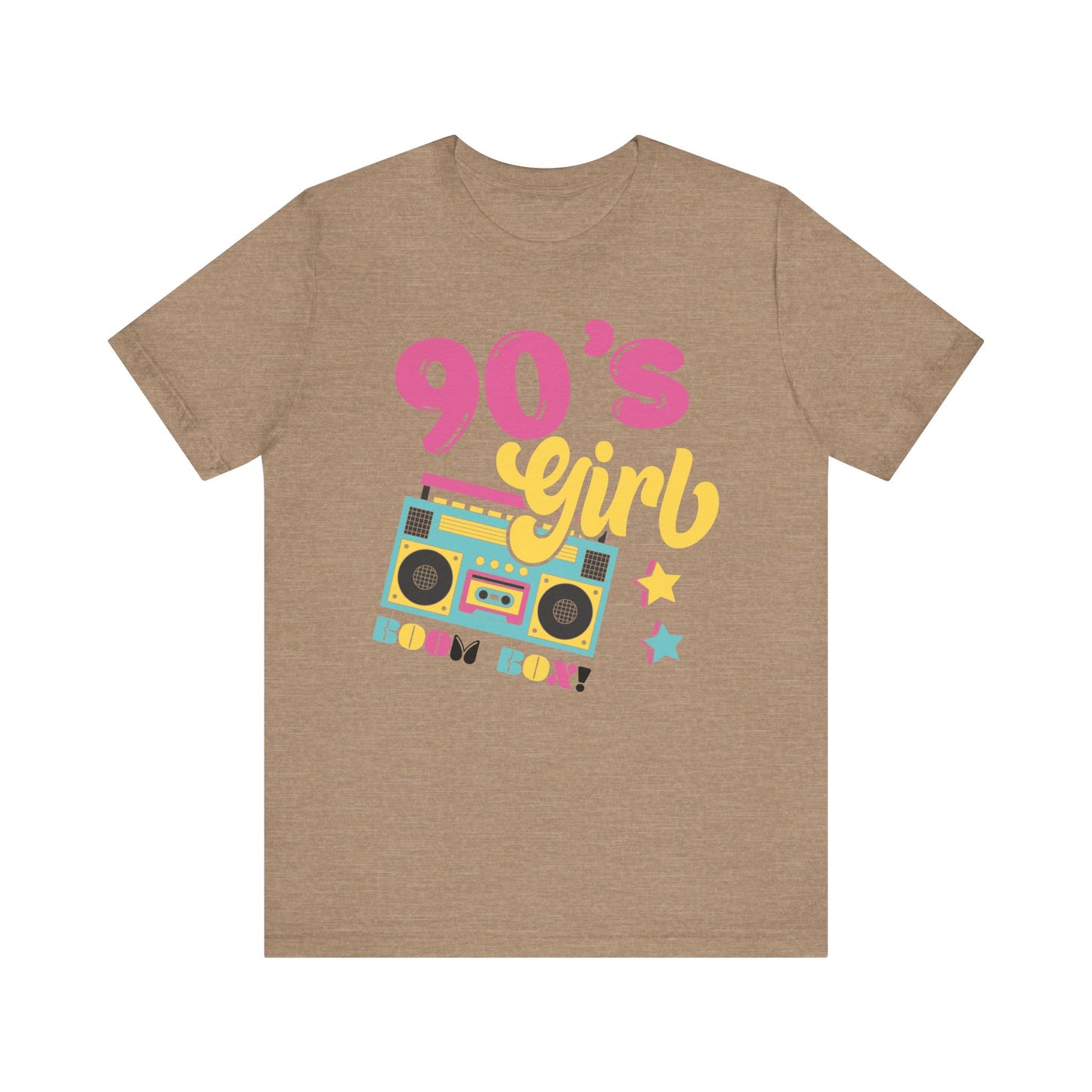 90's Girl Unisex Jersey Tee - Retro Boombox Design
