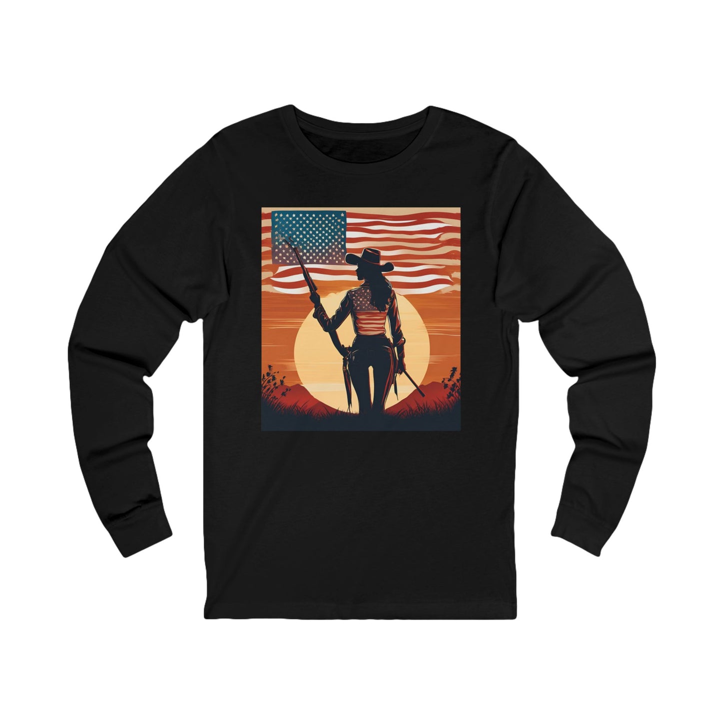 Patriotic Long Sleeve Tee - Celebrating Freedom and Independence