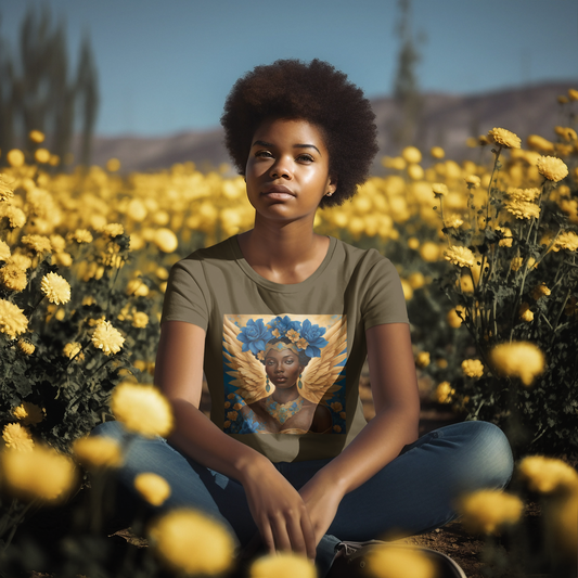 Empowering Angel Graphic Tee | Unisex Jersey Short Sleeve T-Shirt
