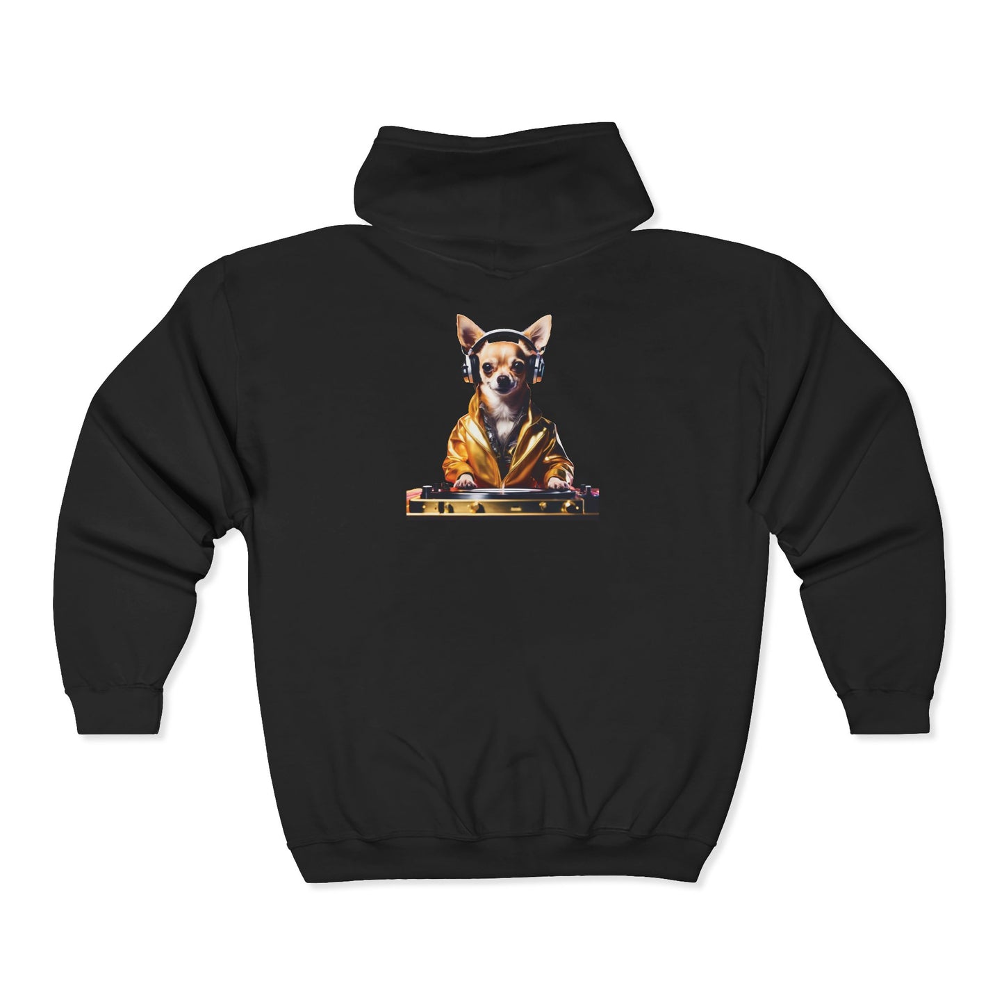 Chihuahua DJ Hoodie – DJ Dawg Streetwear for Music & Dog Lovers