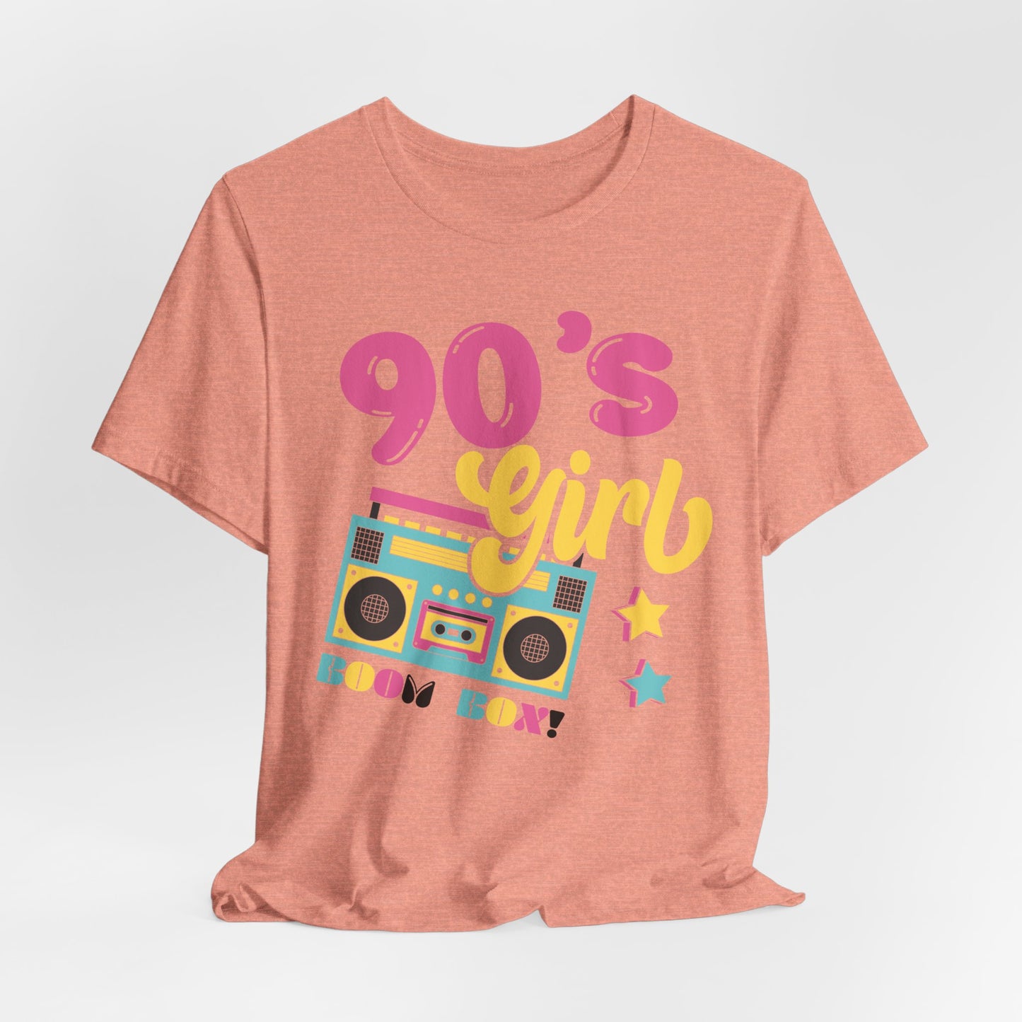 90's Girl Unisex Jersey Tee - Retro Boombox Design