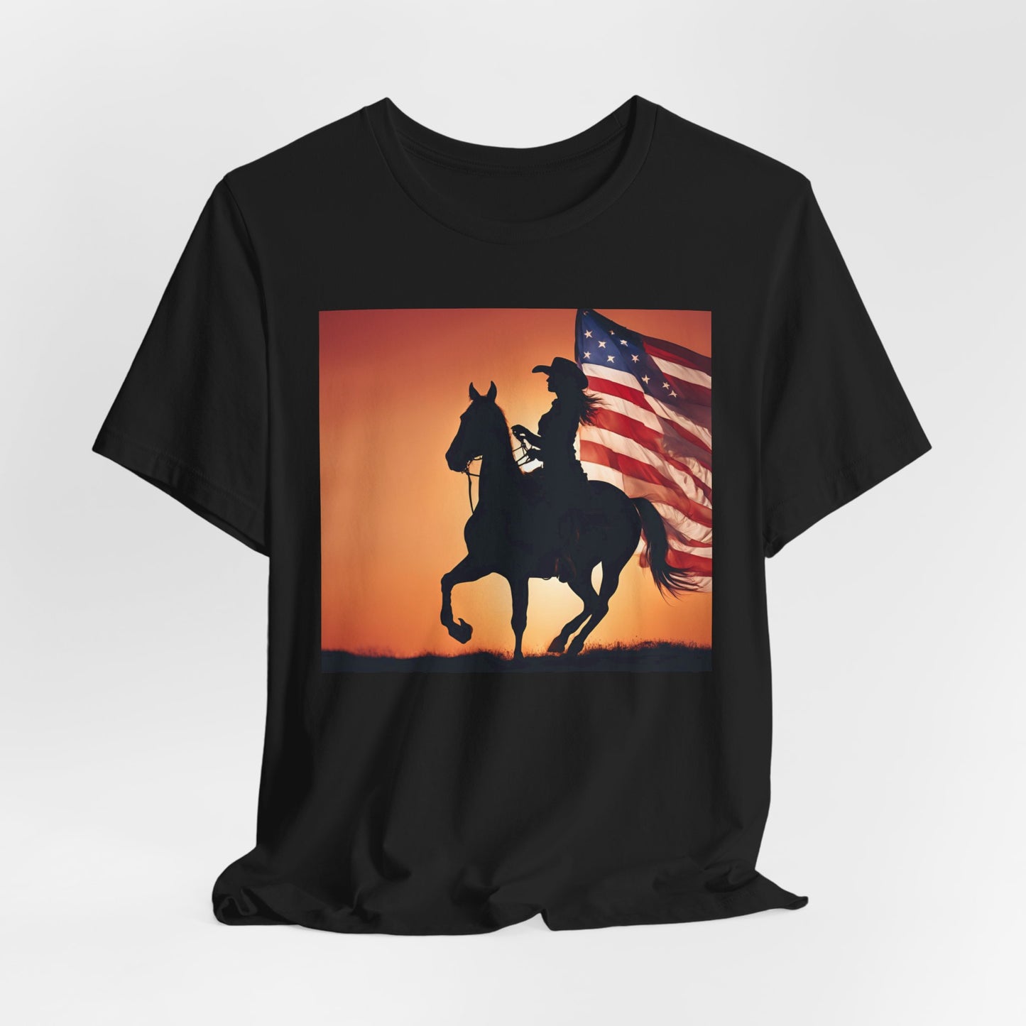 Patriotic Cowgirl Graphic Tee