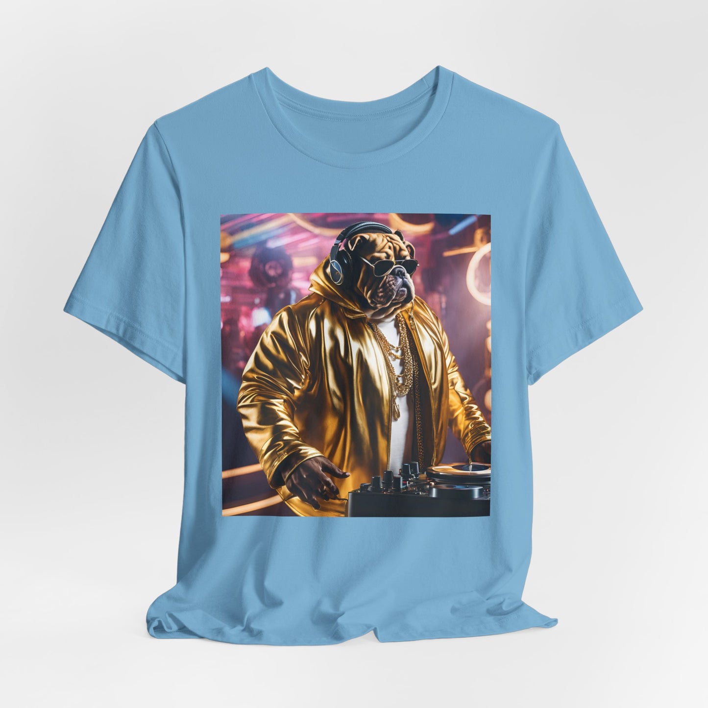 DJ Dawg Golden - Festival Unisex Jersey Tee | Fun Pet Lover Apparel