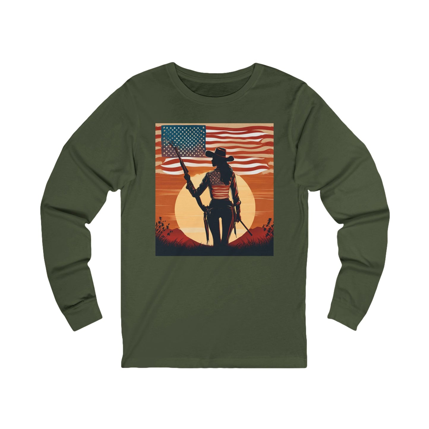 Patriotic Long Sleeve Tee - Celebrating Freedom and Independence