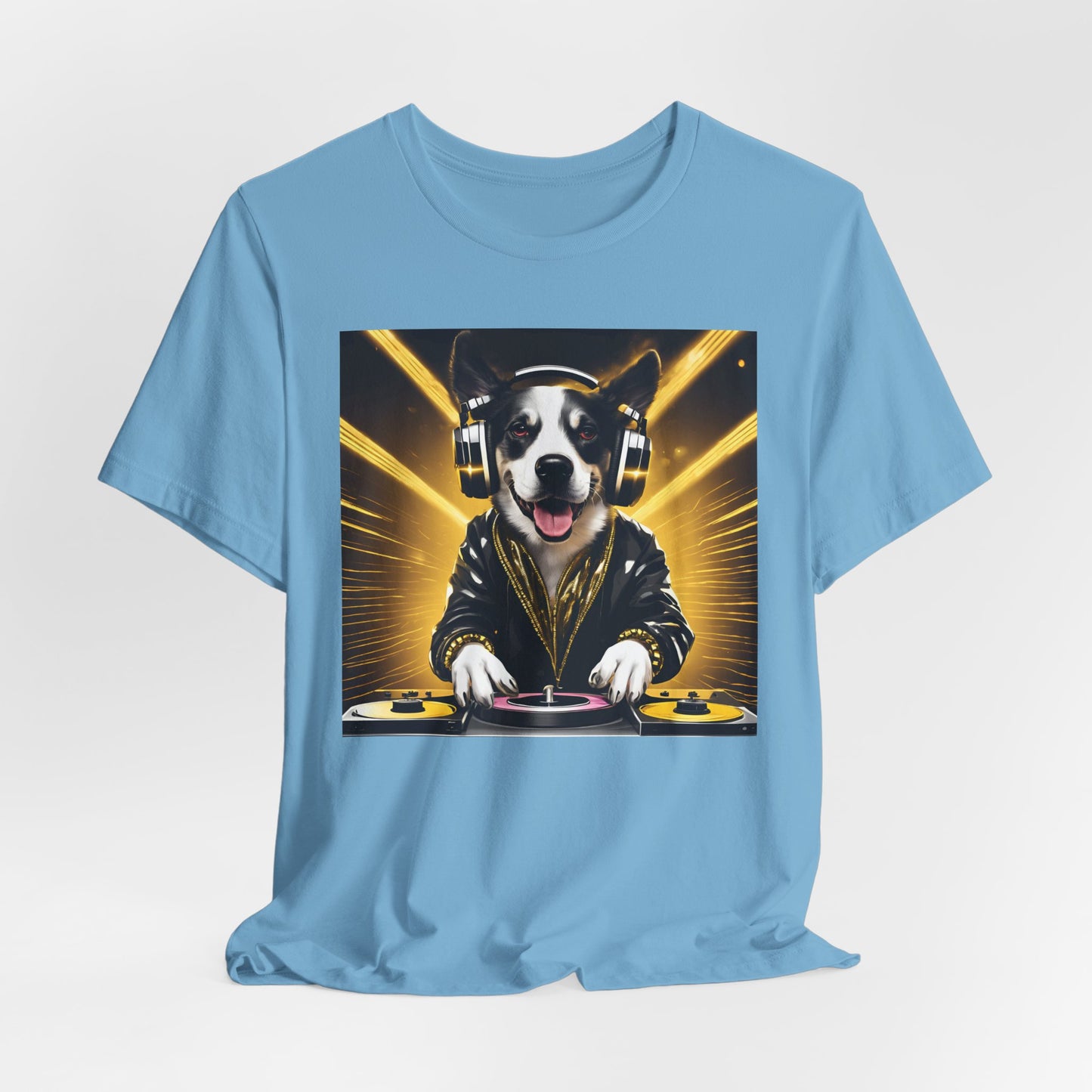 DJ Dawg- Festival - Unisex Short Sleeve Tee - Fun Pet Lover Graphic Tee