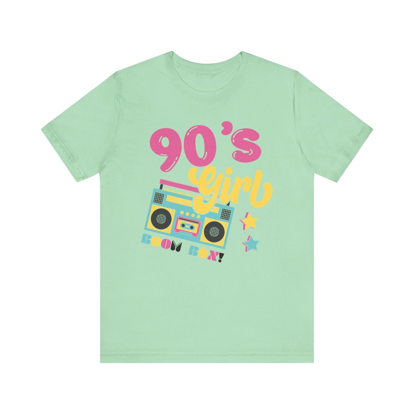90's Girl Unisex Jersey Tee - Retro Boombox Design