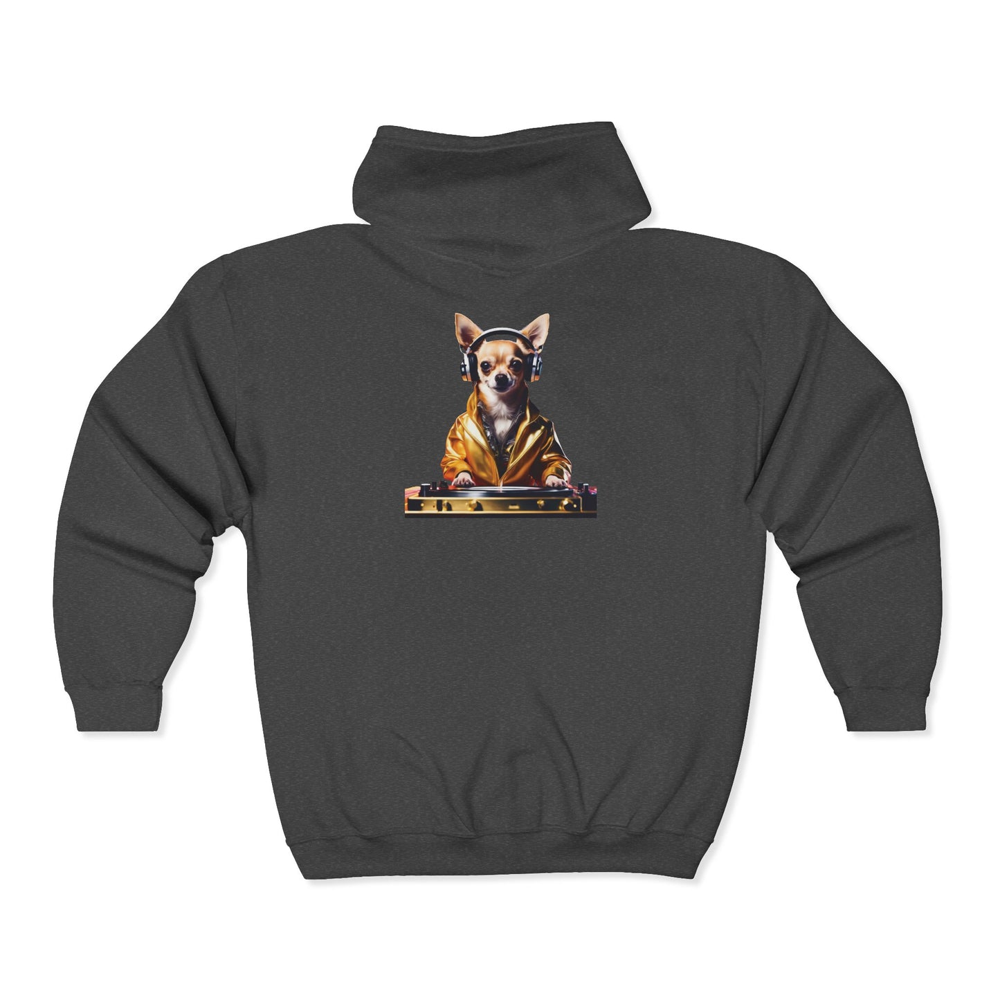 Chihuahua DJ Hoodie – DJ Dawg Streetwear for Music & Dog Lovers