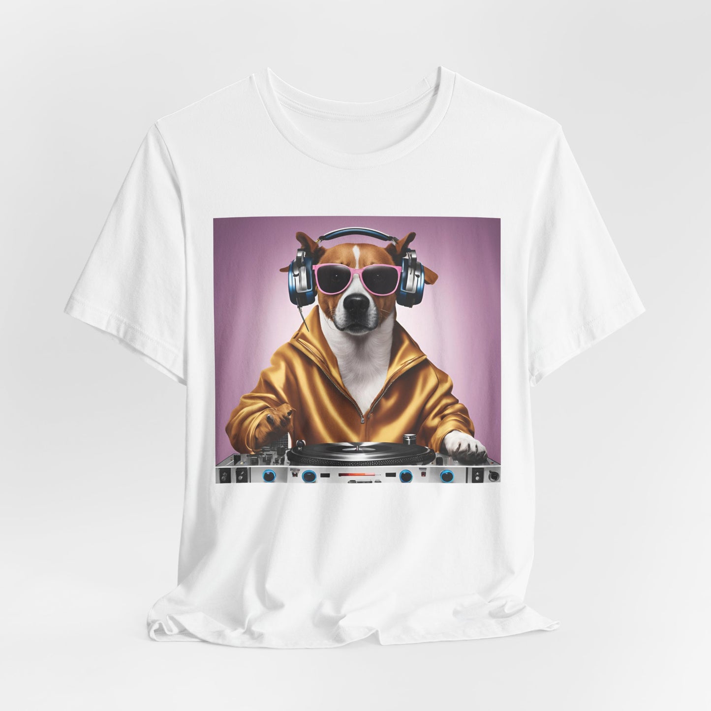 DJ Dawg Festival Unisex Short Sleeve Tee - Fun Pet Lover's T-Shirt