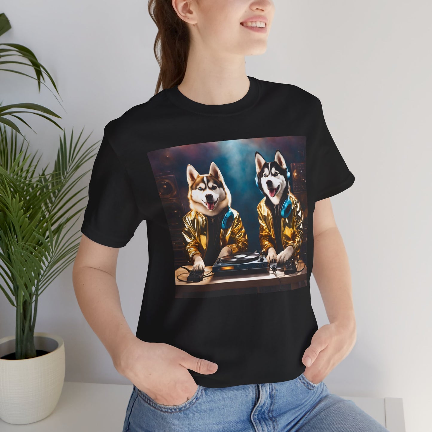 DJ Dawgs- Festival - Unisex Tee - Fun & Quirky Dog Lovers Shirt