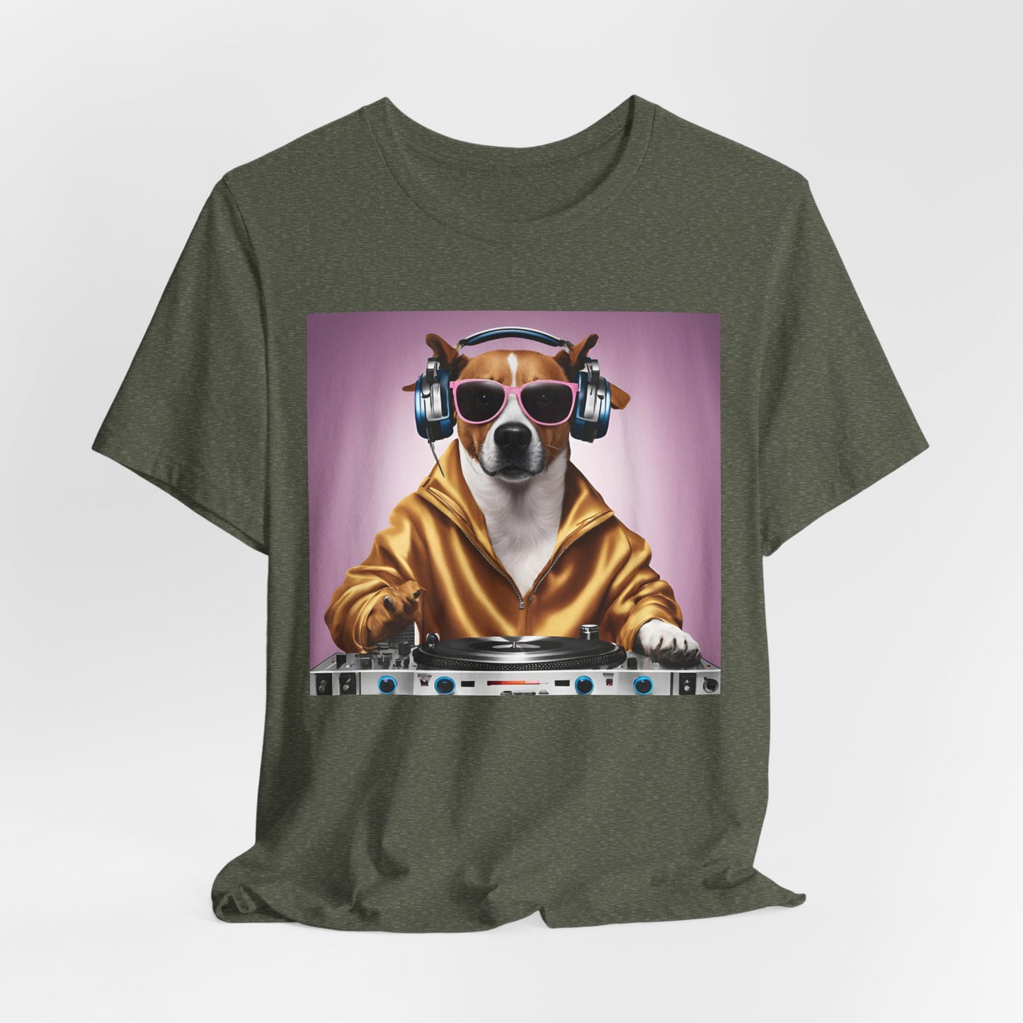 DJ Dawg Festival Unisex Short Sleeve Tee - Fun Pet Lover's T-Shirt