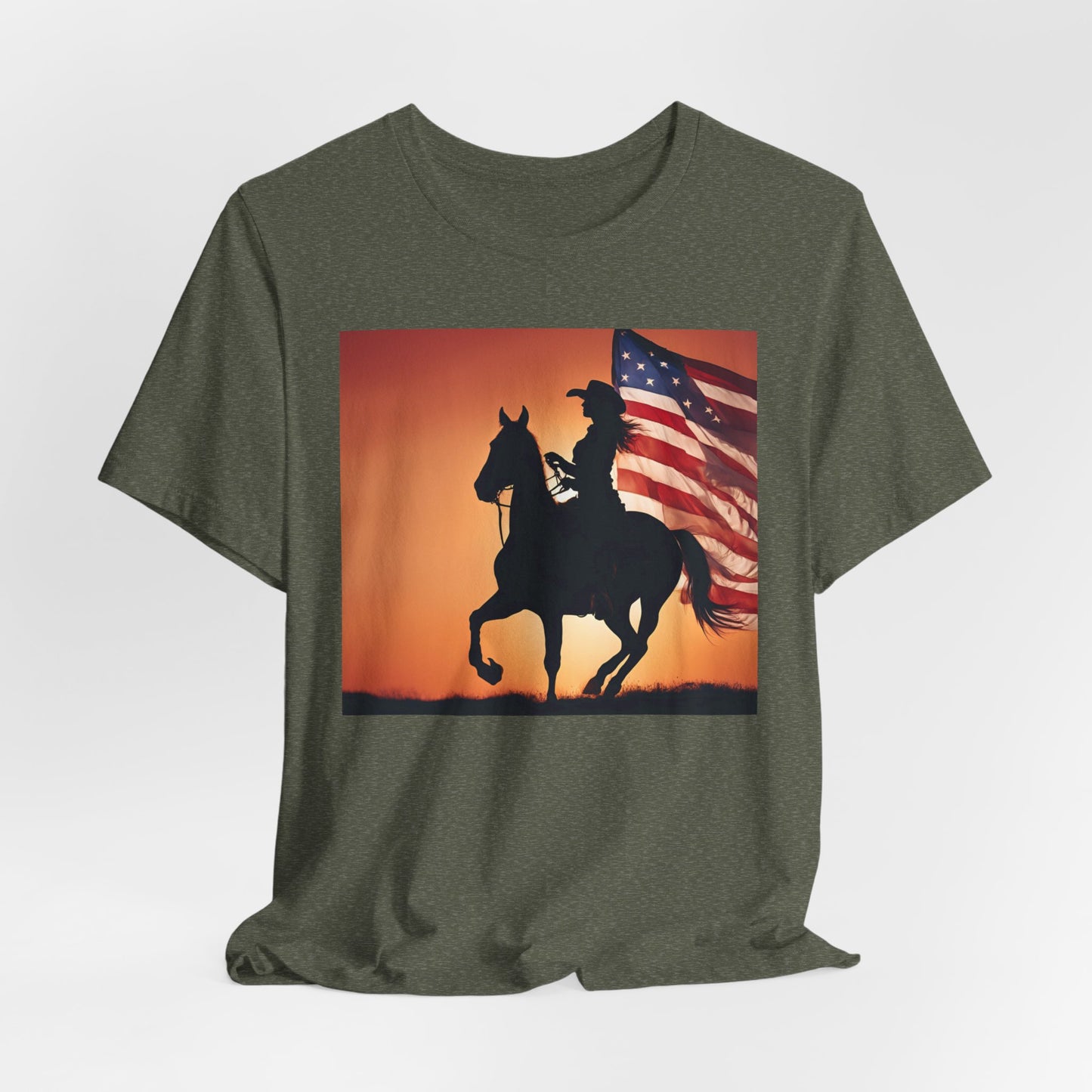 Patriotic Cowgirl Graphic Tee