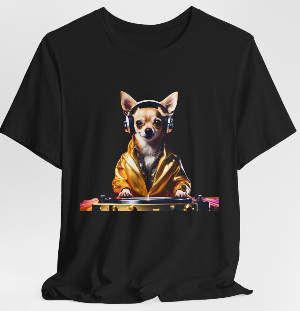 Cool DJ Dawg - Festival - Unisex Tee - Fun Pet Lover Shirt