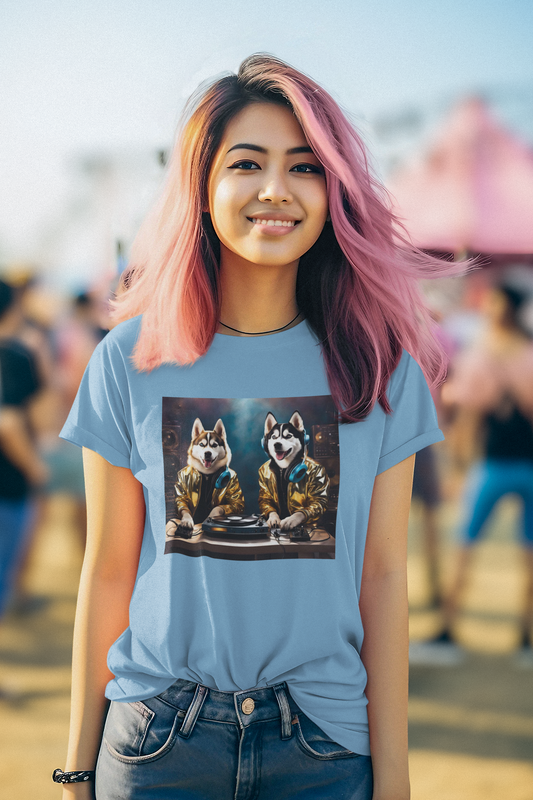 DJ Dawgs- Festival - Unisex Tee - Fun & Quirky Dog Lovers Shirt