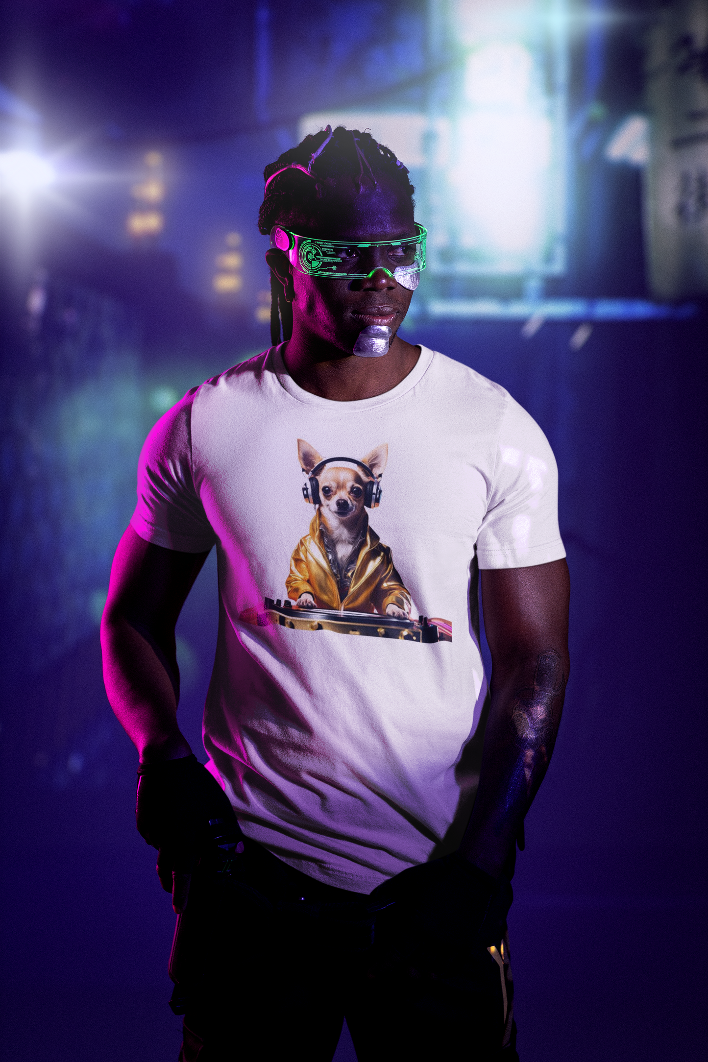 Cool DJ Dawg - Festival - Unisex Tee - Fun Pet Lover Shirt