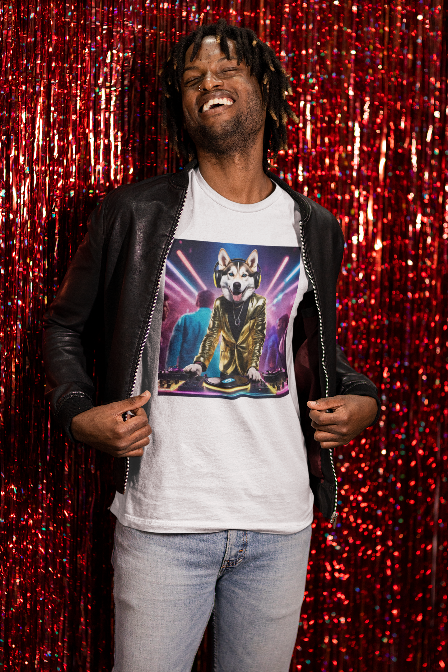 DJ Dawg - Festival - Unisex Short Sleeve Tee - Party Animal Vibes