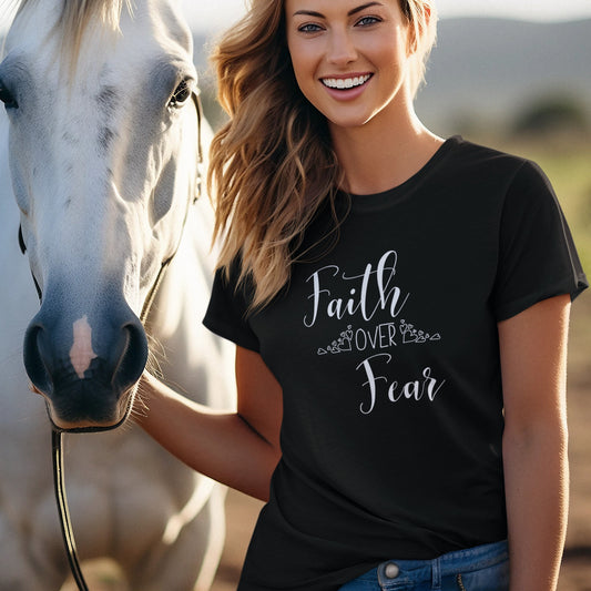 Faith Over Fear Unisex Jersey Tee - Inspirational Graphic T-Shirt